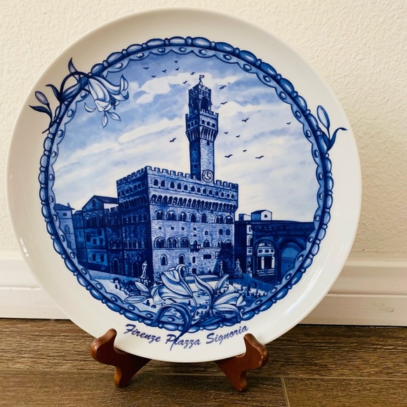 Other - Antique Firenze Piazza Signiria Plate 10”